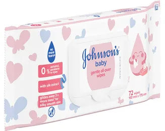 Johnson's Gentle All Over Wipes Pack Of 72 Wipes