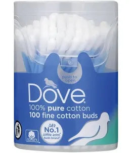 Dove Cotton 100 Earbuds in Tub