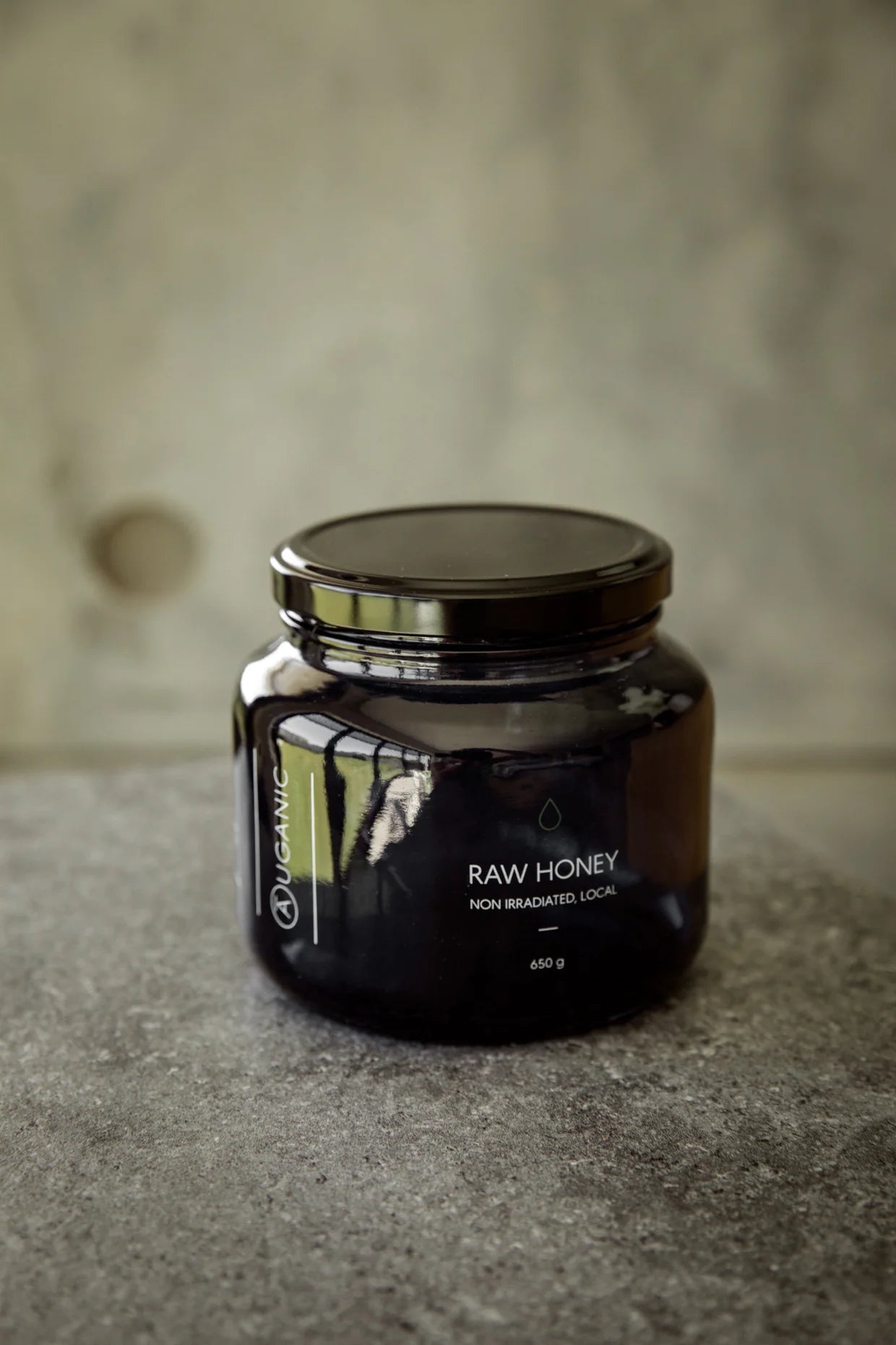 Auganic authentic 100% raw honey 650g