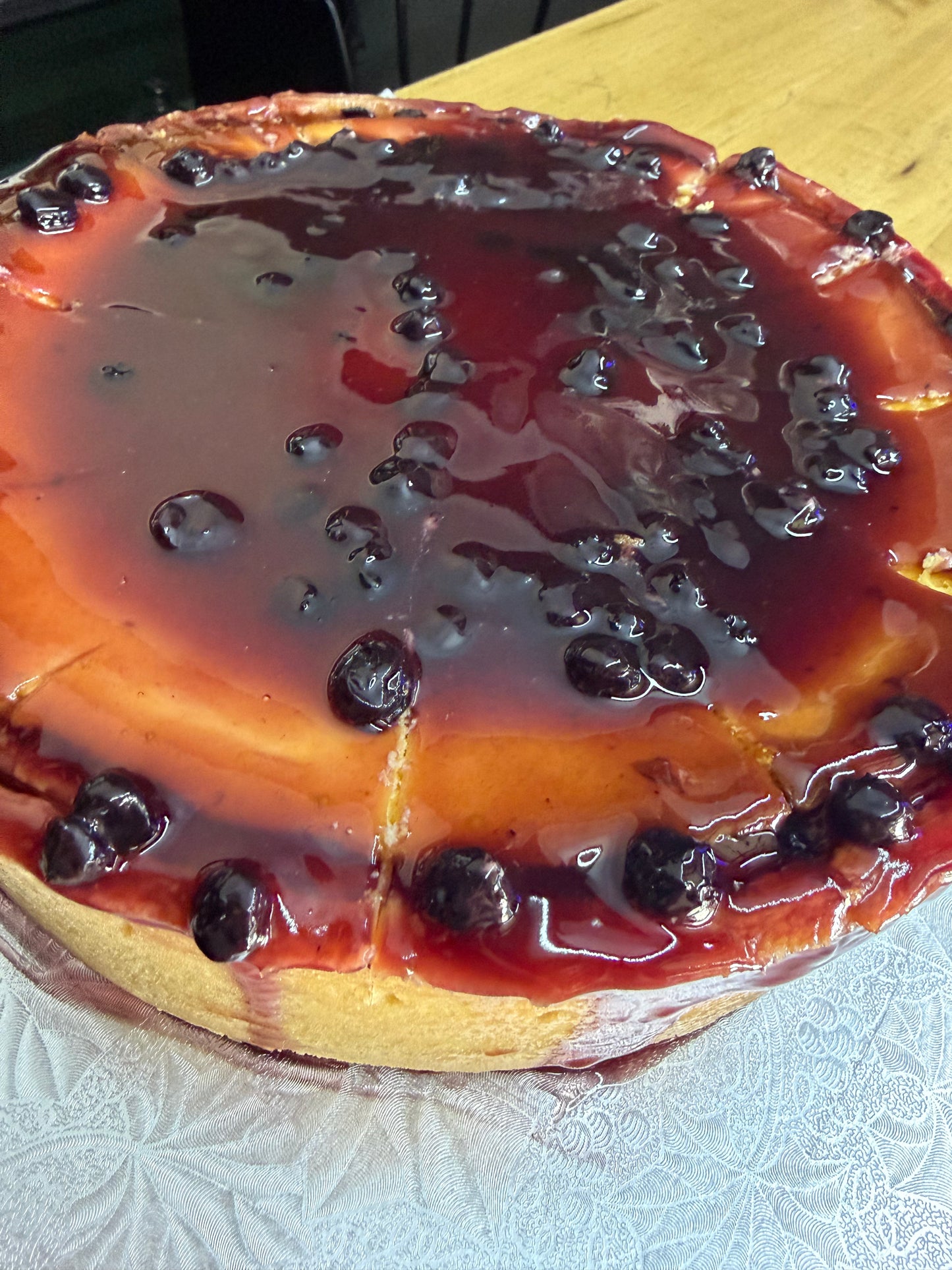 Blueberry cheesecake