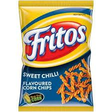 Fritos sweet chilli flavoured corn chips 120 g ￼