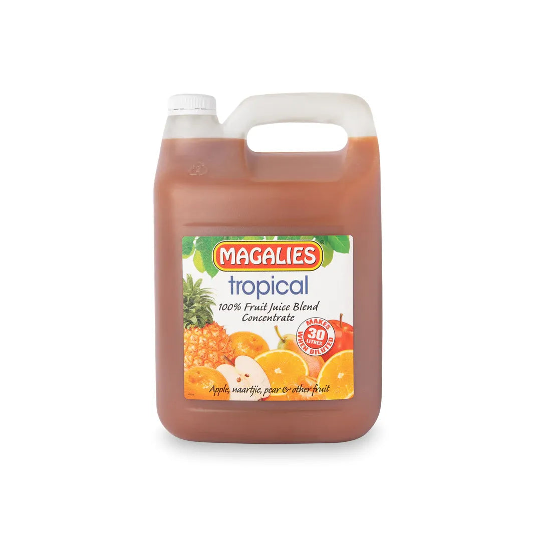 MAGALIES - 5 litre Tropical Punch 100% 1+5 fruit juice concentrate