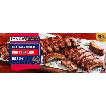 Lynca Meats BBQ Pork Loin Ribs 750g (Frozen)