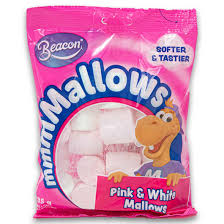 Marshmallow White & Pink 135gram