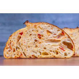 Roasted red pepper sourdough