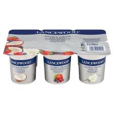 Lancewood double cream coconut mixed berry vanilla yoghurt 6 pack