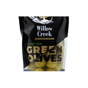 Willow Creek Green olives un-pitted 200g